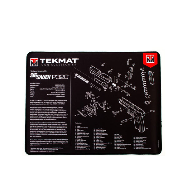TekMat Ultra 20 Sig Sauer P320 Gun Cleaning Mat