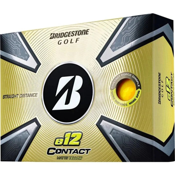 Bridgestone 2023 e12 Contact Yellow Golf Ball-Dozen