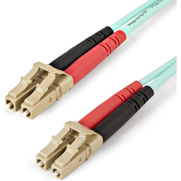 StarTech.com 5m Fiber Optic Cable - 10 Gb Aqua - Multimode Duplex 50/125 -  LSZH - LC/SC - OM3 - LC to SC Fiber Patch Cable