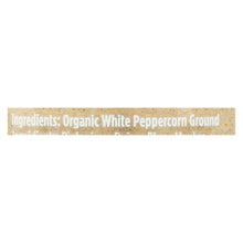 Spicely Organics - Organic Peppercorn - White Ground - Case Of 3 - 2 Oz.