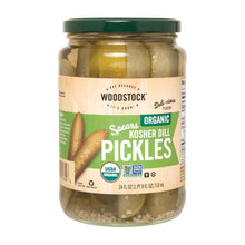 Woodstock Organic Kosher Dill Pickle Spears - Case Of 6 - 24 Fz