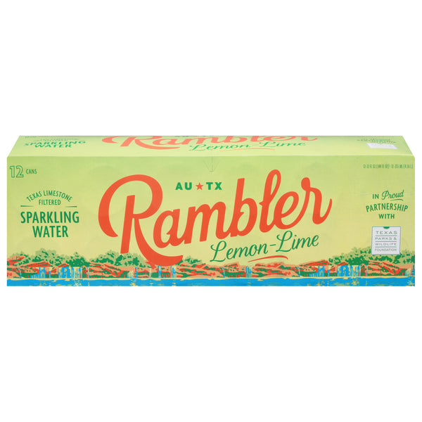 Rambler - Water Sparkling Lemon Lime - Case Of 2-12/12 Fz