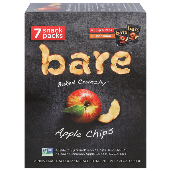 Bare Fruit - Apple Chip Variety Snpk - Case Of 6 - 7/.53 Oz