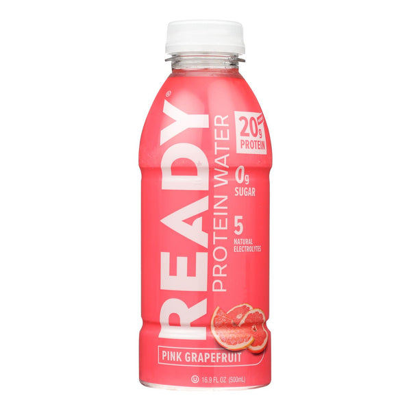 Ready - Water Protein Pink Grapefruit - Case Of 12-16.9 Fz