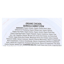 Castor & Pollux Wet Dog Food Organix Tiny Feasts Chicken Quinoa & Carrot Stew  - Case Of 12 - 3.5 Oz