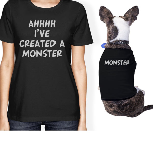 Created A Monster Small Pet Owner Matching Gift Outfits Dog Lovers