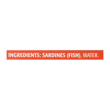 Season Brand Skinless And Boneless Sardines In Water  - No Salt Added - Case Of 12 - 4.25 Oz.