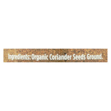 Spicely Organics - Organic Coriander - Ground - Case Of 3 - 1.4 Oz.