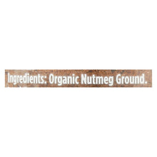 Spicely Organics - Organic Nutmeg - Ground - Case Of 3 - 1.9 Oz.