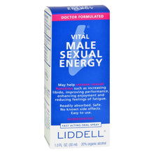 Liddell Homeopathic Energy Male - 1 Fl Oz