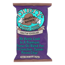 Dirty Chips - Potato Chips - Salt And Vinegar - Case Of 25 - 2 Oz.