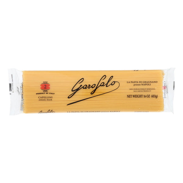 Garofalo Capellini Angel Hair Semolina Pasta - Case Of 20 - 16 Oz.