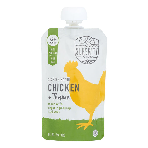 Serenity Kids - Pouch Chicken Thyme - Case Of 6-3.5 Oz