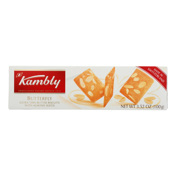Kambly - Bscts Btrfly Almond Butter - Case Of 12-3.5 Oz