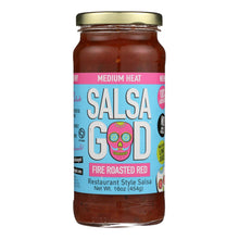 Salsa God Medium Fire Roasted Red Salsa  - Case Of 6 - 16 Oz