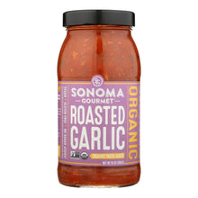 Sonoma Gourmet Organic Pasta Sauce - Roasted Garlic - Case Of 6 - 25 Oz.