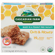 Cascadian Farm - Bar Oats N Honey 5ct - Case Of 6-6 Oz