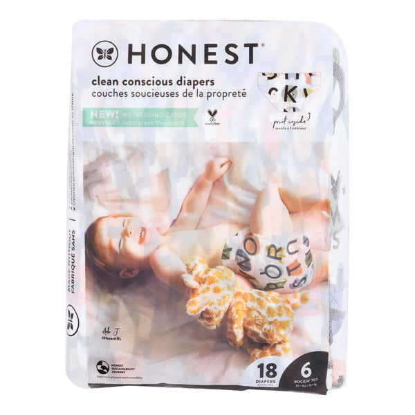 The Honest Company - Dpr Mlt Color Giraffe Sz6 - 1 Each - 18 Ct