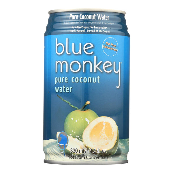 Blue Monkey Coconut Water - Natural - Case Of 24 - 11.2 Oz.