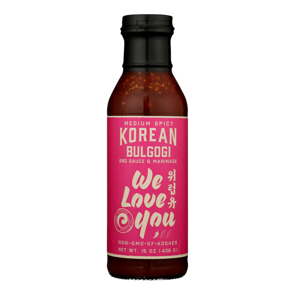 We Love You - Kor Bbq Sce&mrnd Medium Spicy - Case Of 6-15 Oz