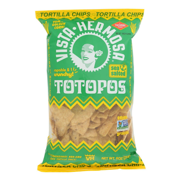 Vista Hermosa - Tortilla Chips Totopos Crn - Case Of 6-9 Oz