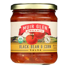 Muir Glen Black Bean Corn Med Salsa - Tomato - Case Of 12 - 16 Oz.