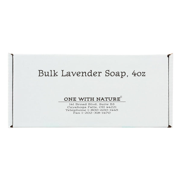 One With Nature Bar Soap - Lavender - Case Of 24 - 4 Oz.