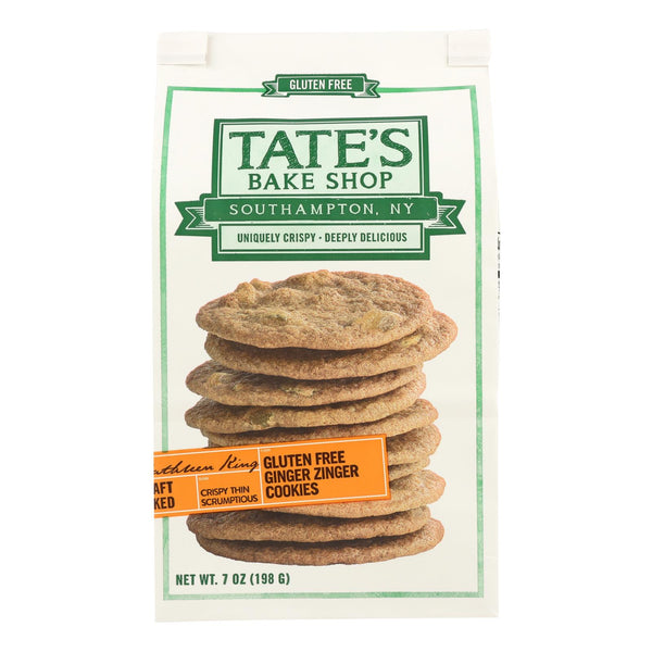 Tate's Bake Shop Ginger Zinger Cookies - Case Of 12 - 7 Oz.