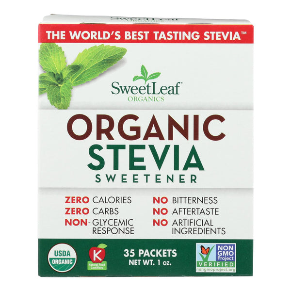 Sweet Leaf Sweetener - Organic - Stevia - 35 Count