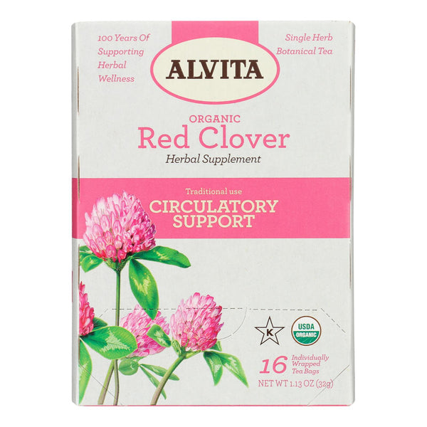 Alvita - Tea Organic 2 Herbal Red Clover - 1 Each-16 Bag