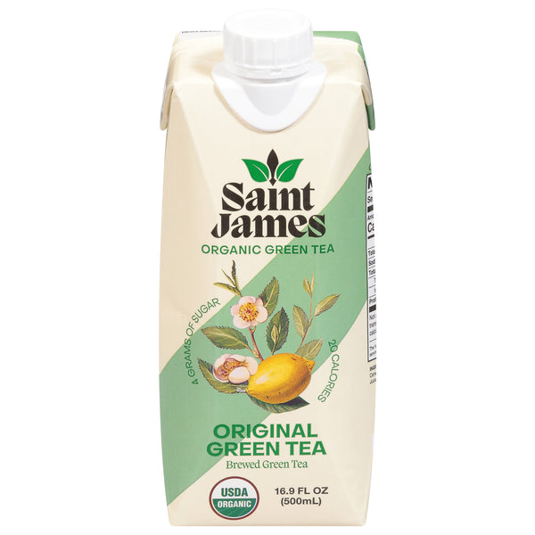 Saint James - Green Tea Organic Original - Case Of 12 - 16.9 Fluid Ounces