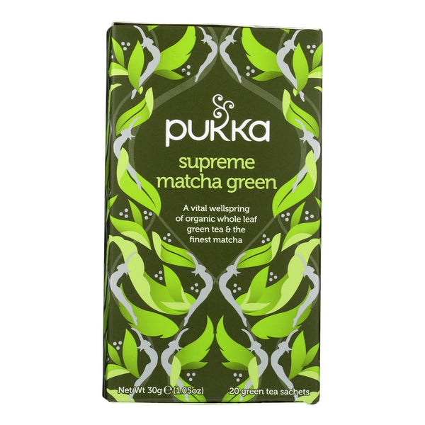 Pukka - Tea Organic Supreme Matcha Green - Case Of 4-20 Bags