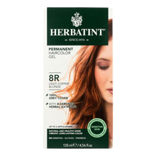 Herbatint Permanent Herbal Haircolour Gel 8r Light Copper Blonde - 135 Ml