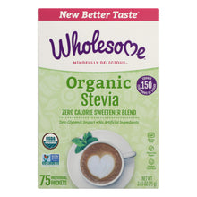 Wholesome Sweeteners Stevia - Organic - 75 Count - Case Of 6