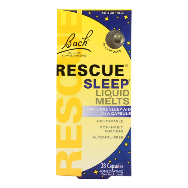 Bach Flower Remedies Rescue Sleep Liquid Melts - 28 Capsules