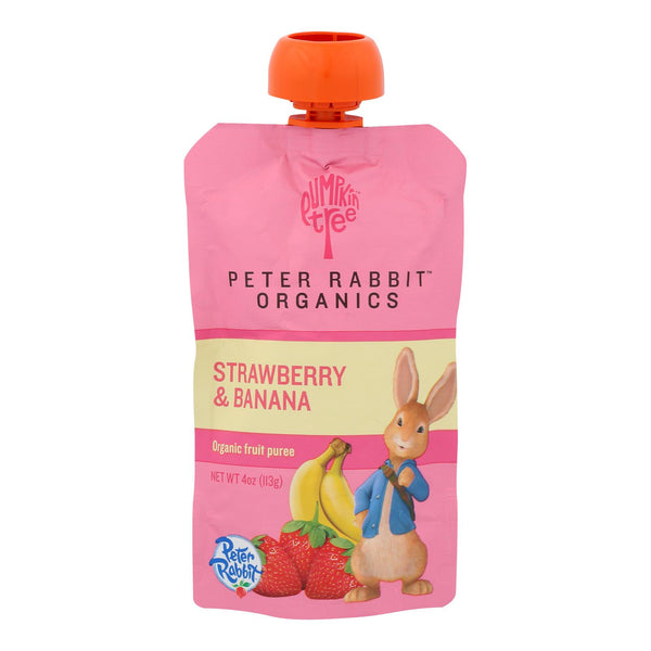 Peter Rabbit Organics Fruit Snacks - Strawberry And Banana - Case Of 10 - 4 Oz.