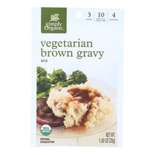 Simply Organic Vegetarian Brown Gravy Seasoning Mix - Case Of 12 - 1 Oz.