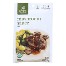 Simply Organic Seasoning Mix - Mushroom Sauce - Case Of 12 - 0.85 Oz.