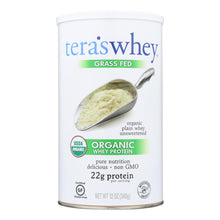 Teras Whey Protein Powder - Whey - Organic - Plain Unsweetened - 12 Oz