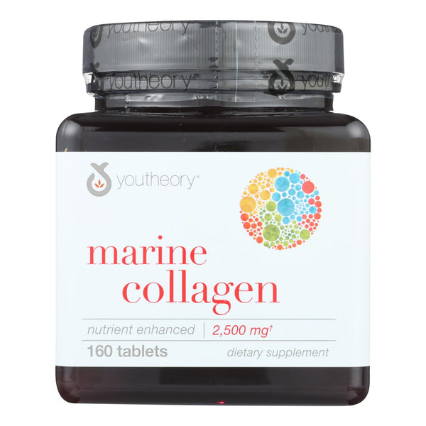 Youtheory Marine Collagen - Type 1 And 3 - Advanced Formula - 160 Tablets