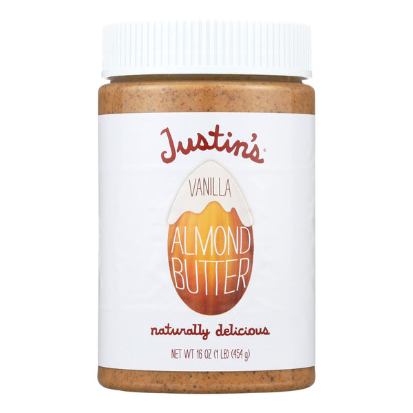 Justin's Nut Butter Almond Butter - Vanilla - Case Of 6 - 16 Oz.