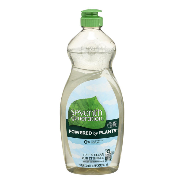 Seventh Generation - Dish Liquid Free & Clear - Case Of 6-19 Fz