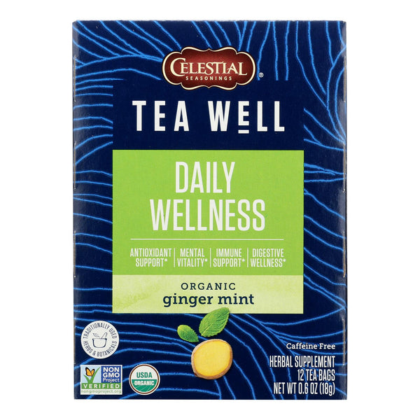 Teawell - Tea Ginger Mint - Case Of 6-12 Ct