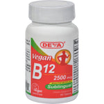 Deva Vegan Vitamins - Sublingual B-12 2500mcg - 90 Tablets