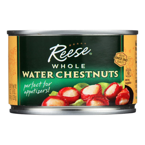 Reese Water Chestnuts - Whole - Case Of 24 - 8 Oz