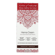 Tints Of Nature - Henna Cream Chocolate - 2.46 Fz