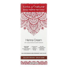 Tints Of Nature - Henna Cream Golden Brown - 2.46 Fz