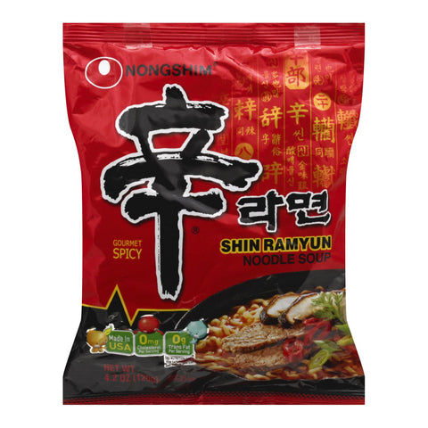 Nong Shim Shin Ramyun - Meal Noodle - Case Of 10 - 4.2 Oz.