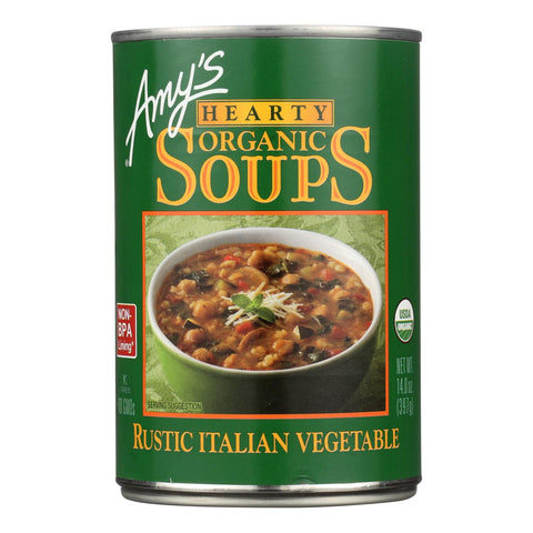 Amy's - Organic Soup - Vegetarian Hearty Italian - Case Of 12 - 14 Oz