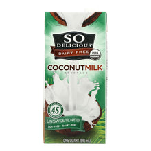 So Delicious Coconut Milk Beverage - Unsweetened - Case Of 12 - 32 Fl Oz.